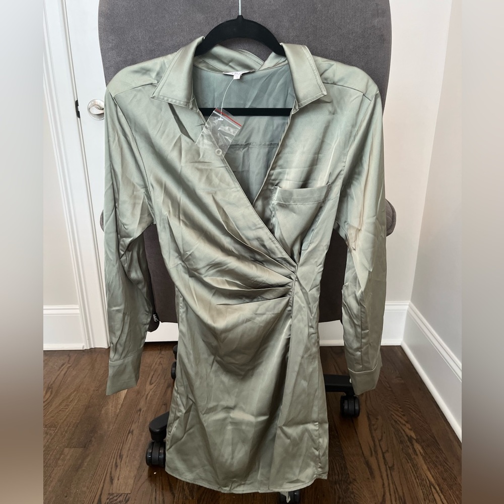 Olive green dress